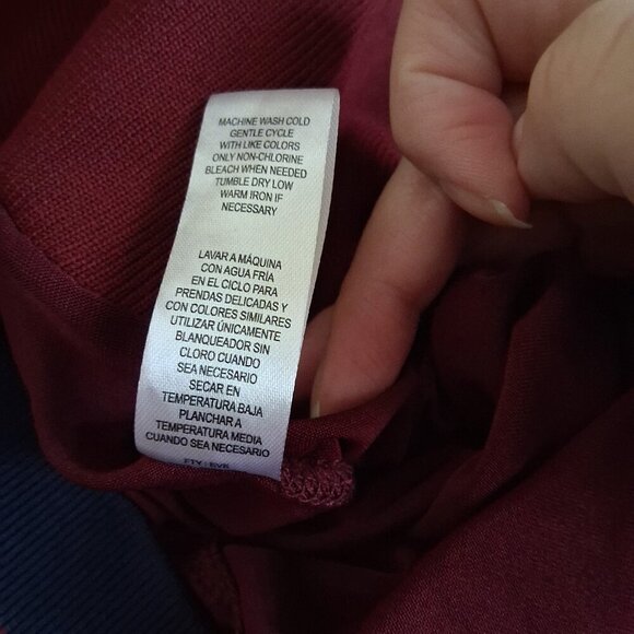 Jolie & Joy by FCT with Love Women's Juniors XL Burgundy Pleated Tennis Skort - Picture 6 of 10